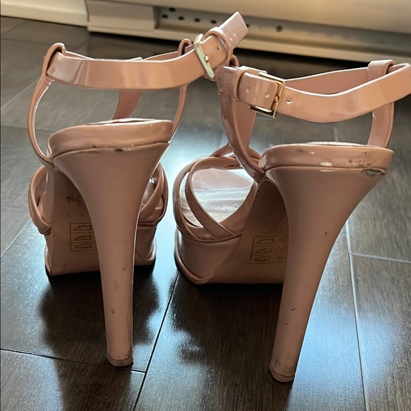 Aldo Pink High Heel Strappy Heels - Picture 4 of 5